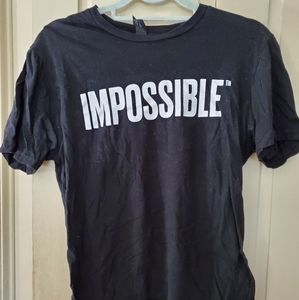 Impossible burger brand black unisex promo tee